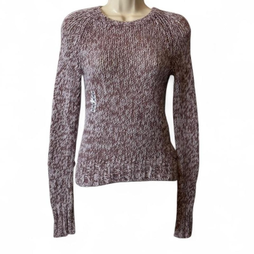 Y2K American Eagle Purple Marled Sweater‎